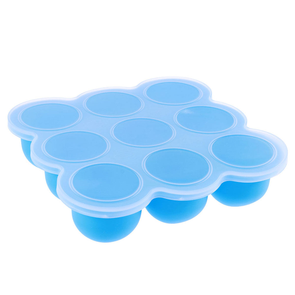 Freezer Tray Baby - 9 Recipientes de Silicona para Almacenamiento
