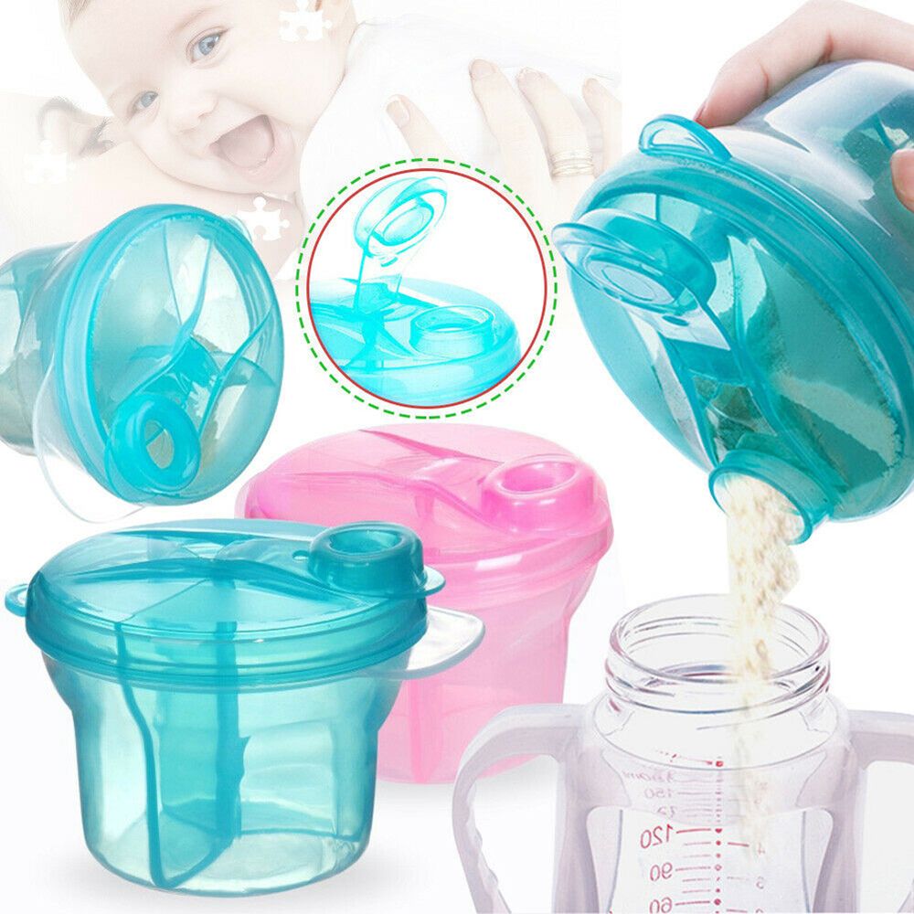 Baby Food Pouches - Contenedor de fórmula de 3 dosis,
