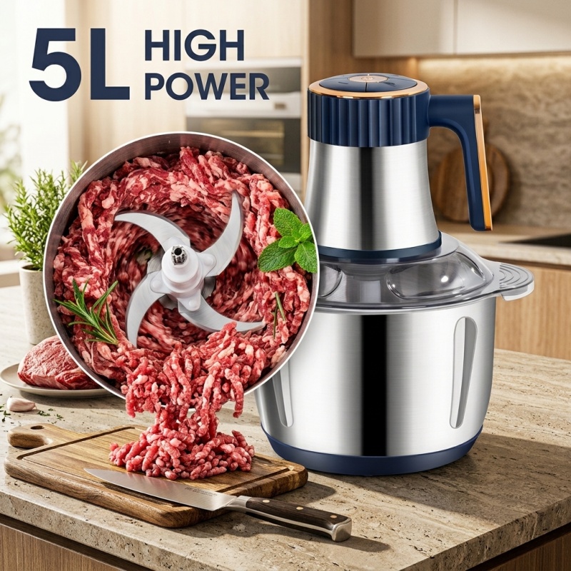 Baby Food Mill - Picadoras de Carne Eléctricas de 5L,