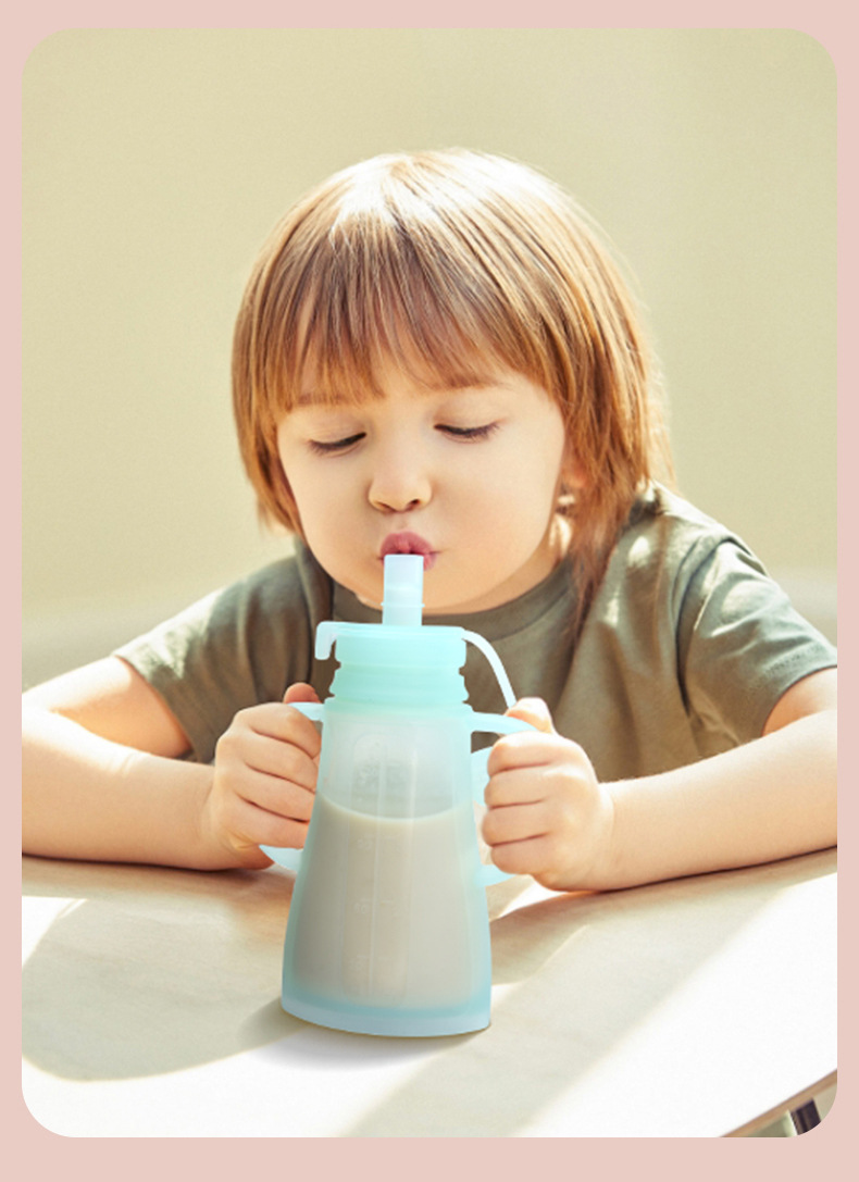 Baby Food Pouches - Bolsa Reutilizable de Silicona para Almacenar