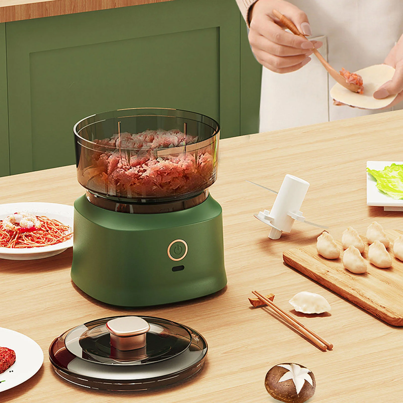 Mini picadora de carne eléctri - Baby Food Mill reseña y precio