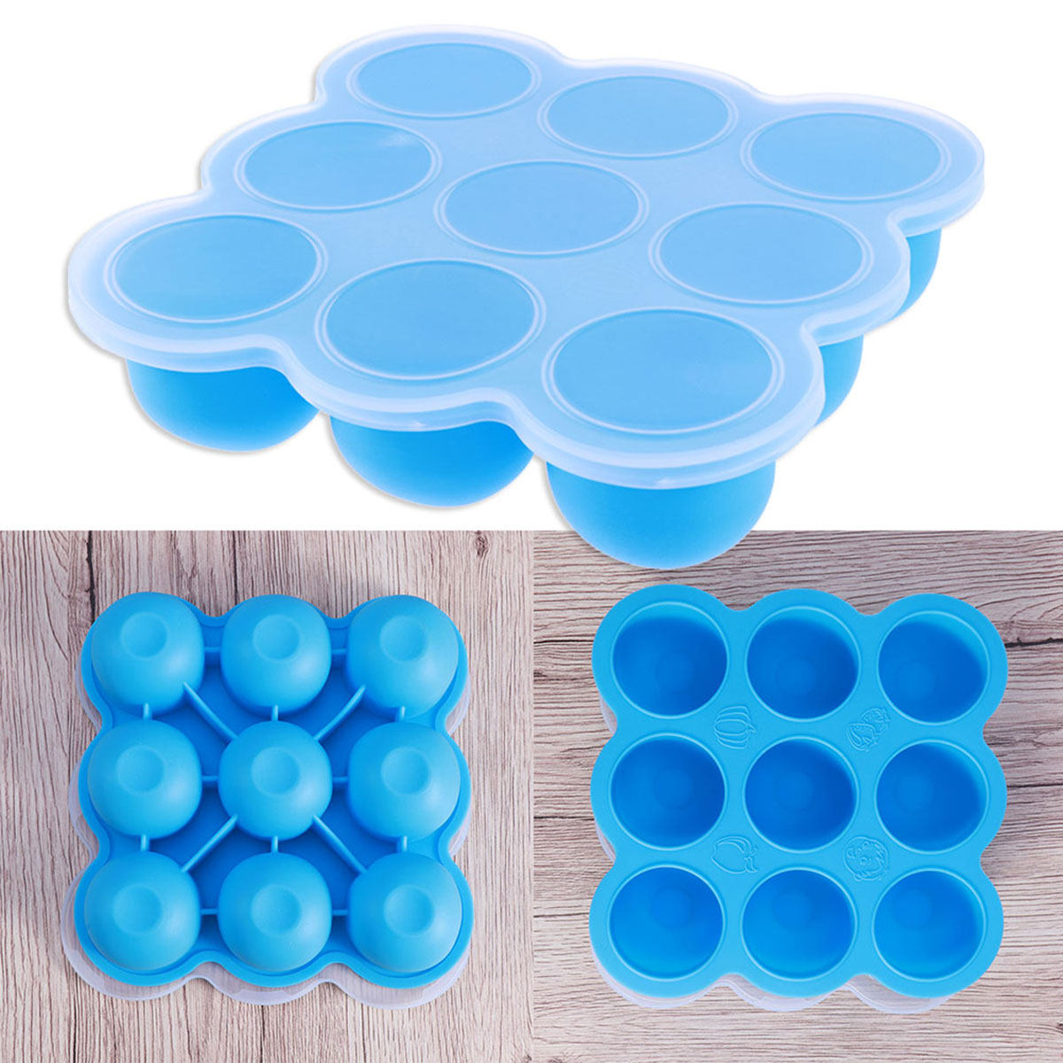 9 Recipientes de Silicona para - Freezer Tray Baby reseña y precio