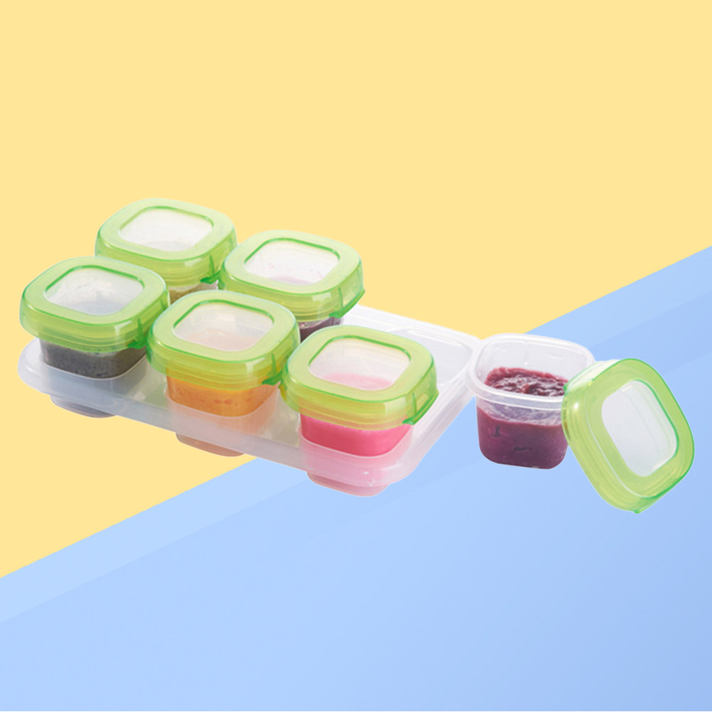 Juego de 6 Recipientes Portáti - Freezer Tray Baby reseña y precio