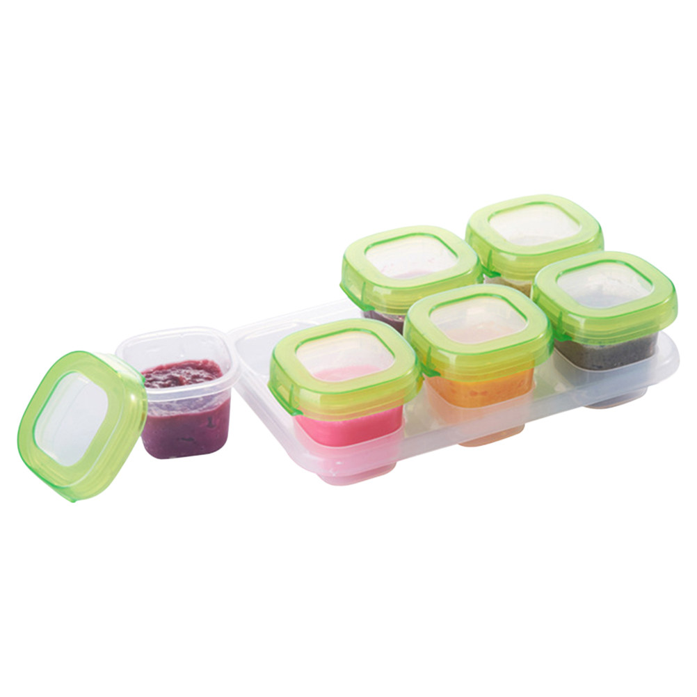 Juego de 6 Recipientes Portáti - Freezer Tray Baby reseña y precio
