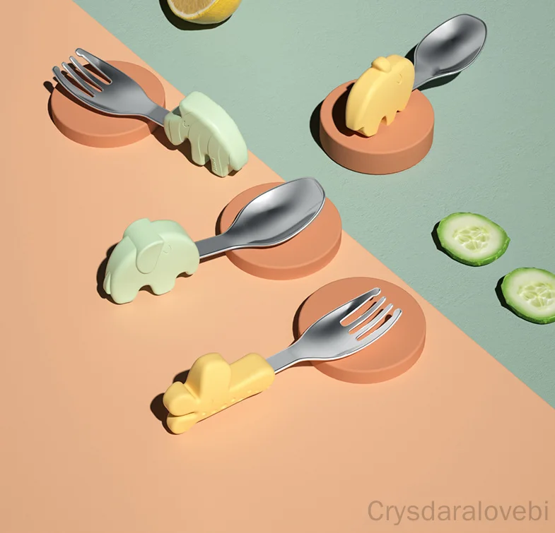 Juego de cuchara y tenedor cor - Baby Food Japan reseña y precio