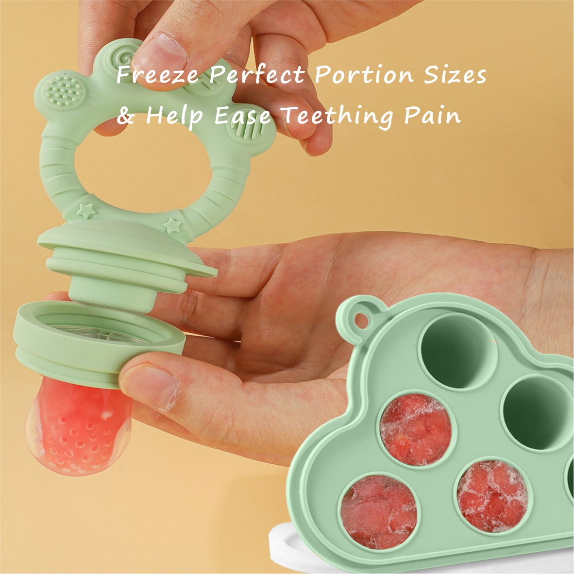 Alimentador de frutas para beb - Freezer Tray Baby reseña y precio