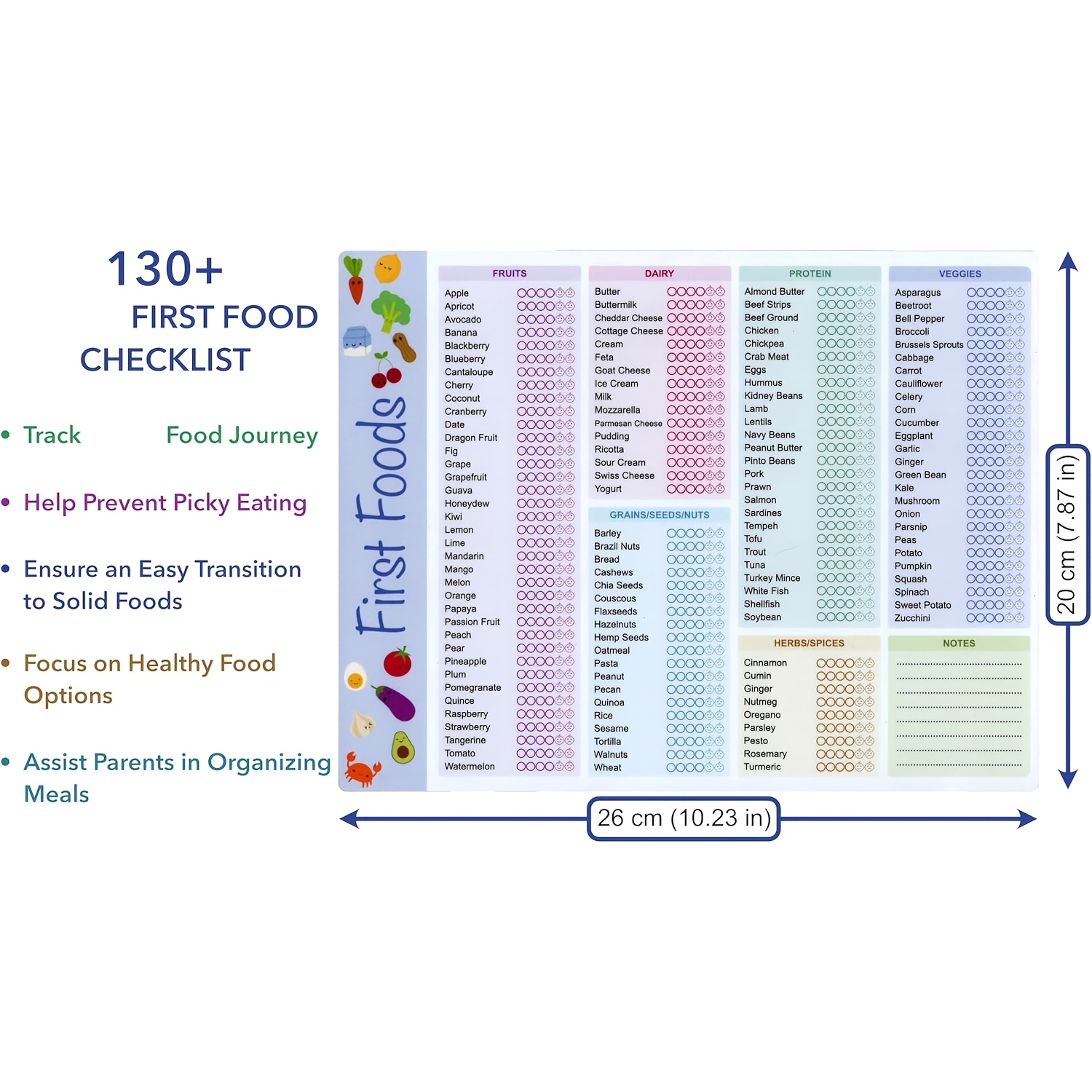 Rastreador de Alimentos para B - Baby Food List reseña y precio