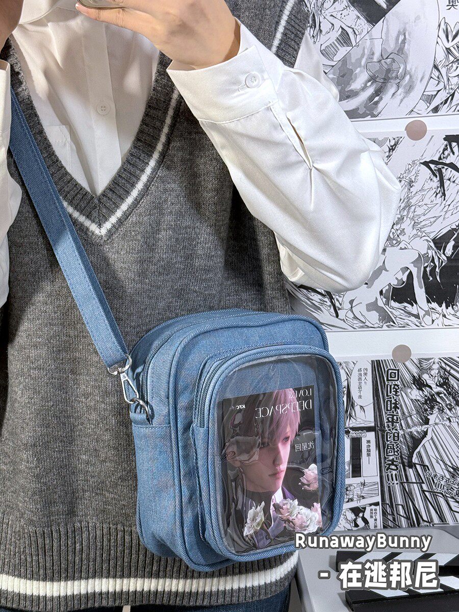 Bolso bandolera de mezclilla j - Baby Food Japan reseña y precio