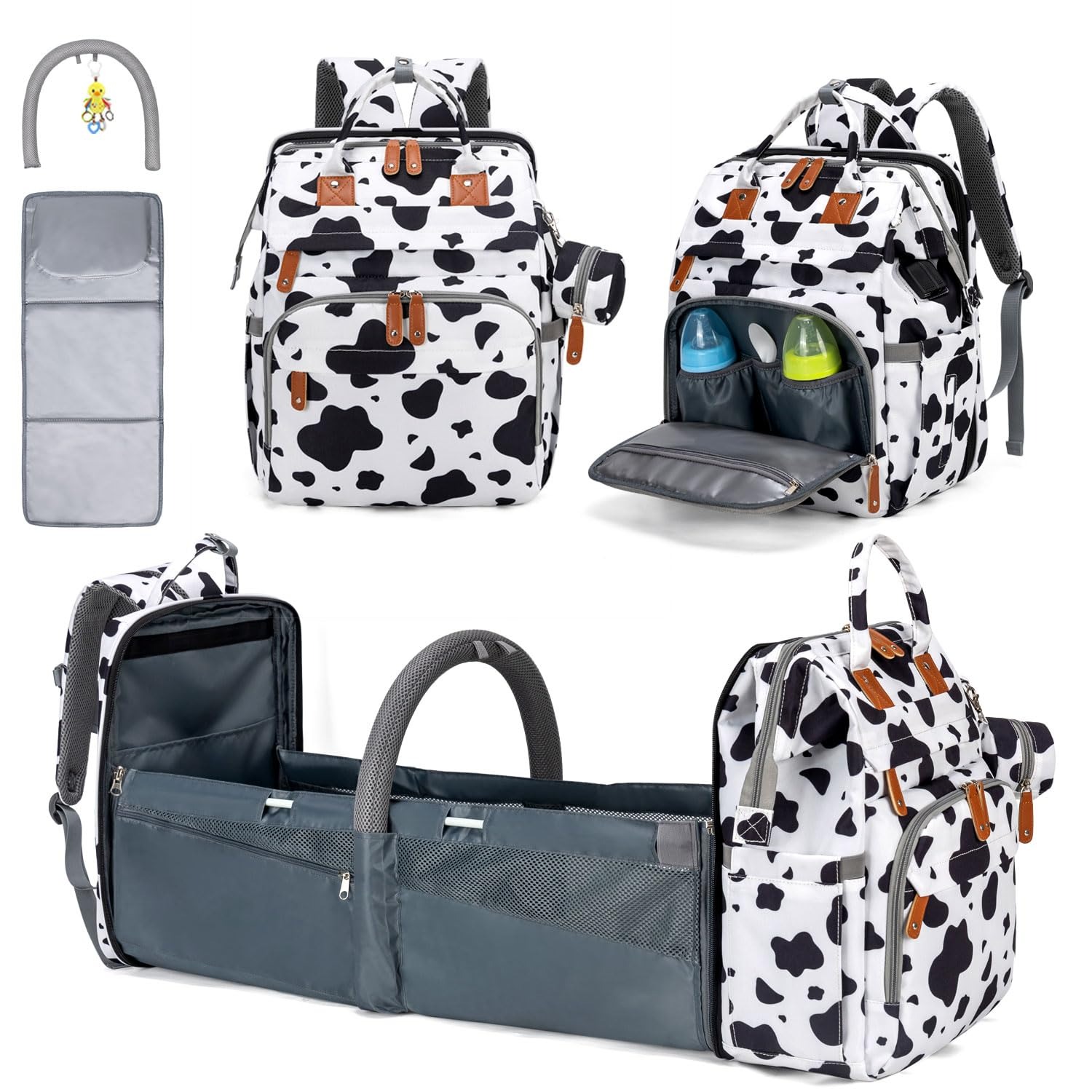 KABAQOO Mochila Pañalera con C - Baby Puree Pouch reseña y precio