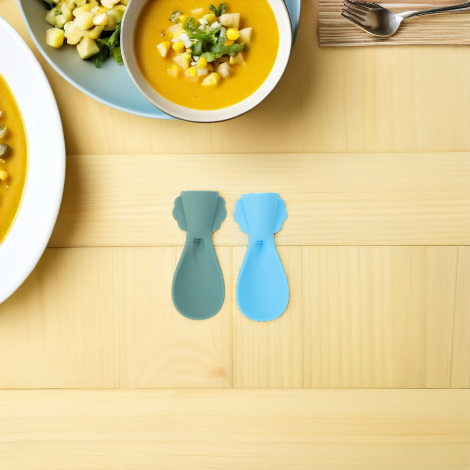 4 Cucharas de Silicona para Be - Baby Food Pouches reseña y precio